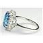Swiss Blue CZ, 925 Sterling Silver Ring, SR283