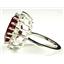 SR310, Created Ruby, 925 Sterling Silver Royal Engagement Ring