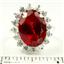 SR310, Created Ruby, 925 Sterling Silver Royal Engagement Ring