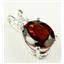 925 Sterling Silver Pendant, Garnet CZ, SP020