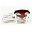 925 Sterling Silver Pendant, Garnet CZ, SP020