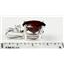 925 Sterling Silver Pendant, Garnet CZ, SP020