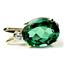 P018, Russian Nanocrystal Emerald, 14K Gold Pendant