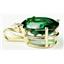 P018, Russian Nanocrystal Emerald, 14K Gold Pendant