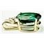 P018, Russian Nanocrystal Emerald, 14K Gold Pendant