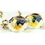 14k Gold Threader Earrings, Mercury Mist Topaz, E003