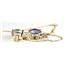 14k Gold Threader Earrings, Mercury Mist Topaz, E003