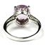 Sterling Silver Ladies Ring, Pure Pink Topaz, SR055