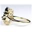 10K, 14K or 18K Gold Ladies Ring, Black Onyx, R016