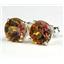14k Gold Post Earrings, Twilight Fire Topaz, E112