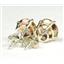 14k Gold Post Earrings, Twilight Fire Topaz, E112