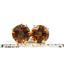 14k Gold Post Earrings, Twilight Fire Topaz, E112