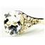 10K, 14K or 18K Gold Ladies Ring, Silver Topaz, R057
