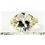 10K, 14K or 18K Gold Ladies Ring, Silver Topaz, R057