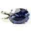 925 Sterling Silver Pendant, Created Blue Sapphire, SP084