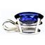 925 Sterling Silver Pendant, Created Blue Sapphire, SP084
