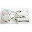 925 Sterling Silver Leverback Earrings, Created White Opal, SE101