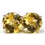 14k Gold Post Earrings, Citrine, E212