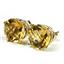 14k Gold Post Earrings, Citrine, E212