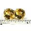 14k Gold Post Earrings, Citrine, E212