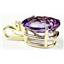 P019, Amethyst 14K Gold Pendant