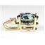 P022, Mystic Fire Topaz 14K Gold Pendant w/accent