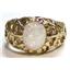 10K, 14K or 18K Men's Gold Ring, Created White Opal, R168