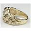 10K, 14K or 18K Men's Gold Ring, Created White Opal, R168