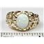 10K, 14K or 18K Men's Gold Ring, Created White Opal, R168