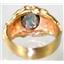 10K, 14K or 18K Men's Gold Ring, Mystic Fire Topaz, R168