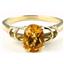 10K, 14K or 18K Gold Ladies Ring, Green Amethyst (Prasiolite), R300