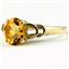 10K, 14K or 18K Gold Ladies Ring, Green Amethyst (Prasiolite), R300