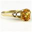 10K, 14K or 18K Gold Ladies Ring, Green Amethyst (Prasiolite), R300