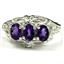 SR163, Amethyst, Sterling Silver Ring
