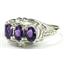 SR163, Amethyst, Sterling Silver Ring