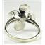 SR315, 6mm Created White Opal, 925 Sterling Silver Ring