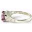 Sterling Silver Ladies Ring, Pure Pink Topaz, SR005
