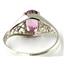 Sterling Silver Ladies Ring, Pure Pink Topaz, SR005