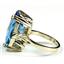 10K, 14K or 18K Gold Ladies Ring, Swiss Blue Topaz, R039