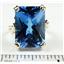 10K, 14K or 18K Gold Ladies Ring, Swiss Blue Topaz, R039