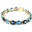 B003, London & Swiss Blue Topaz, Gold Bracelet