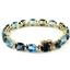 B003, London & Swiss Blue Topaz, Gold Bracelet