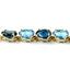 B003, London & Swiss Blue Topaz, Gold Bracelet