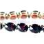 B003, Mozambique Garnet Gold Bracelet