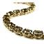 B003, Quantum Cut Smoky Quartz Gold Bracelet