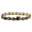 B003, Quantum Cut Smoky Quartz Gold Bracelet