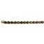 B003, Quantum Cut Smoky Quartz Gold Bracelet