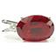 925 Sterling Silver Pendant, Created Ruby, SP085