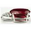 925 Sterling Silver Pendant, Created Ruby, SP085