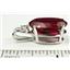 925 Sterling Silver Pendant, Created Ruby, SP085